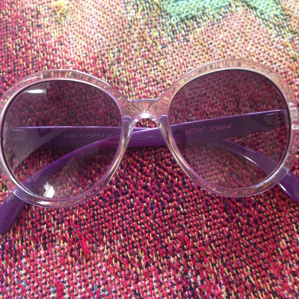 Purple Betsy Johnson Sunglasses